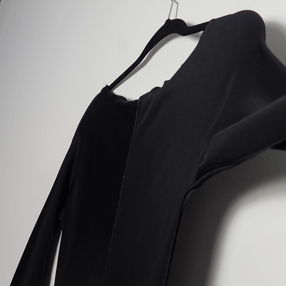 GIORGIO ARMANI Black Long Sleeve Sheath Dress Scooo Neck Knee-Length Size 40 US4 - Picture 15 of 16